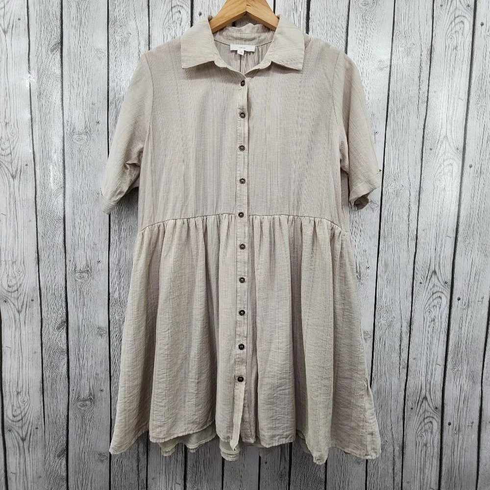 Aeom Button Front Dress - Picture 1 of 7